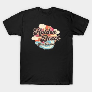 Holden Beach, NC Summertime Vacationing Beachgoing Waves T-Shirt